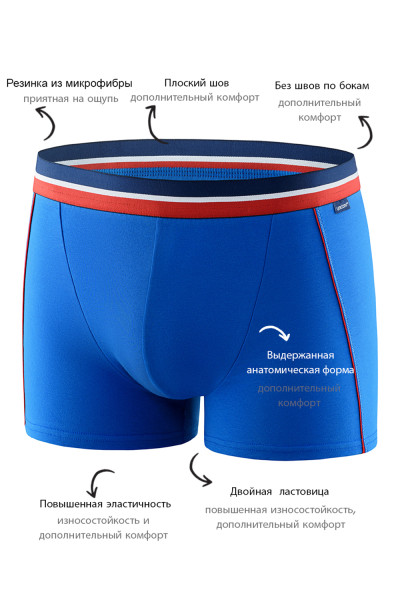 мужские трусы bb107 голубой от магазина «Зона Белья»