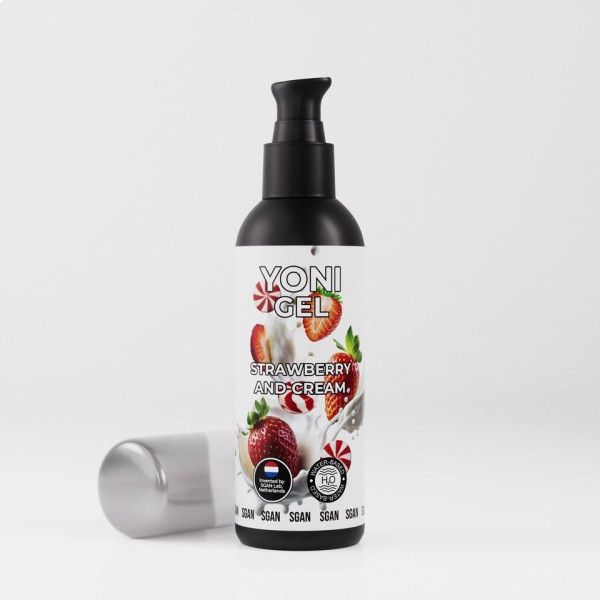 лубрикант для орального секса sgan со вкусом клубники со сливками - 100 мл. от магазина «Зона Белья»