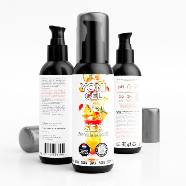 лубрикант для орального секса sgan со вкусом коктейля «секс на пляже» - 100 мл. от магазина «Зона Белья»