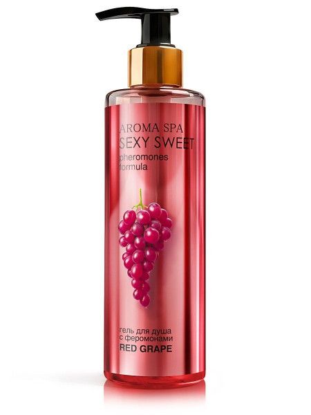 гель для душа с феромонами и ароматом винограда red grape - 200 мл. от магазина «Зона Белья»