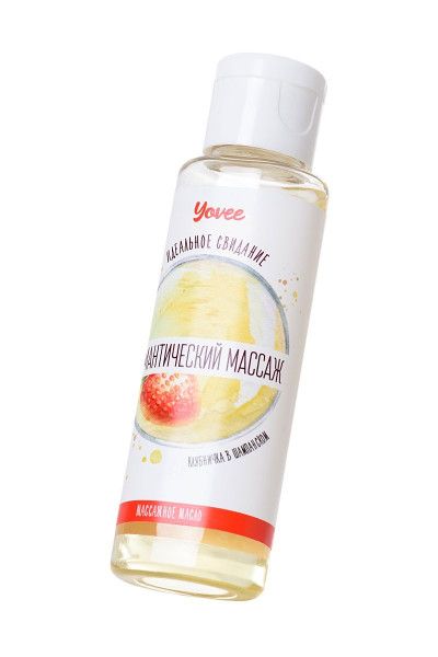 масло для массажа «романтический массаж» с ароматом клубники и шампанского - 50 мл. от магазина «Зона Белья»