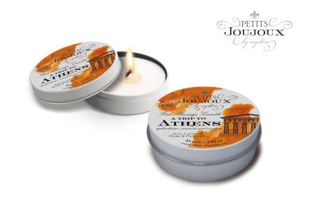 массажная свеча petits joujoux athens с ароматом муската и пачули - 33 гр. купить по доступной цене в интернет-магазине Zonabelya.ru! 