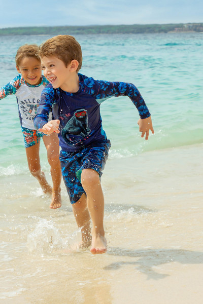 Плавательная футболка для мальчиков 4133151 Dark Blue