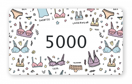 подарочный сертификат на 5000 рублей купить по доступной цене в интернет-магазине Zonabelya.ru! 