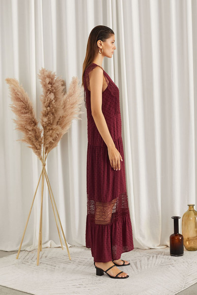 платье 61707-1 бордовый от магазина «Зона Белья»