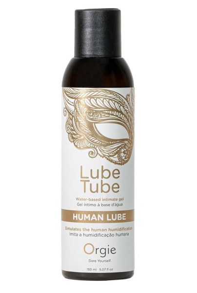 интимный гель на водной основе lube tube human lube - 150 мл. от магазина «Зона Белья»