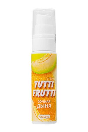 гель-смазка tutti-frutti со вкусом сочной дыни - 30 гр. купить по доступной цене в интернет-магазине Zonabelya.ru! 