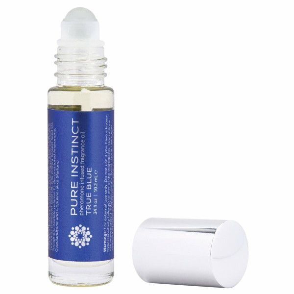 обогащенное ароматическое масло для двоих pure instinct oil true blue roll on - 10,2 мл. от магазина «Зона Белья»