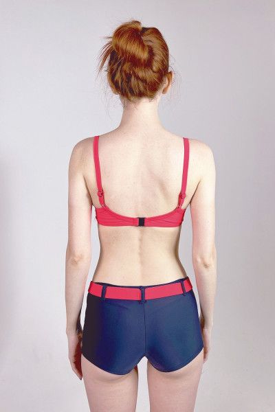 купальник ofelia new graphite-red-fluo от магазина «Зона Белья»