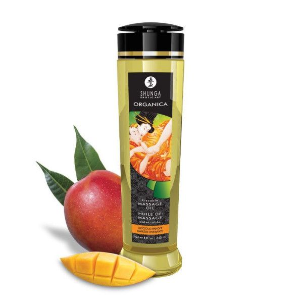 массажное масло для тела luscious mango с ароматом манго - 240 мл. от магазина «Зона Белья»