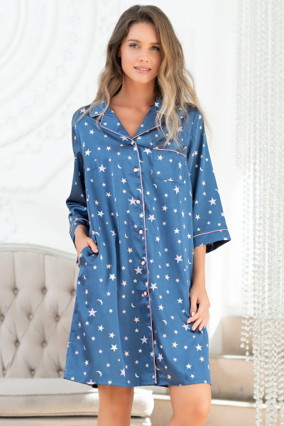рубашка stars 7077 синий от магазина «Зона Белья»
