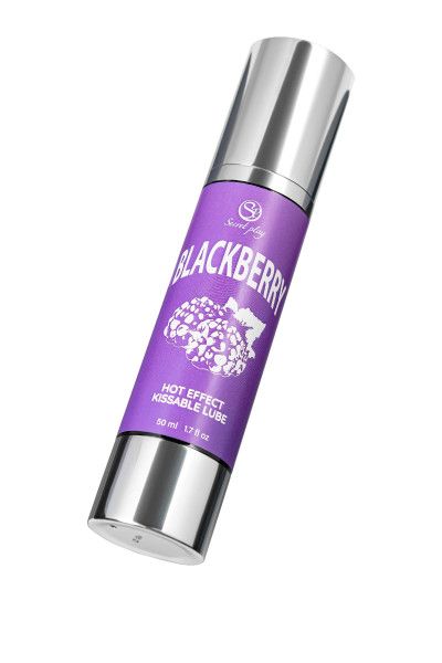 массажное масло 2-в-1 blackberry hot effect с разогревающим эффектом и вкусом ежевики - 50 мл. от магазина «Зона Белья»