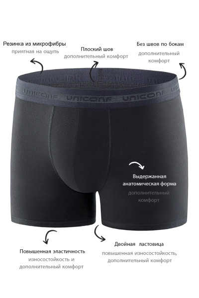 мужские трусы bb08 черный от магазина «Зона Белья»