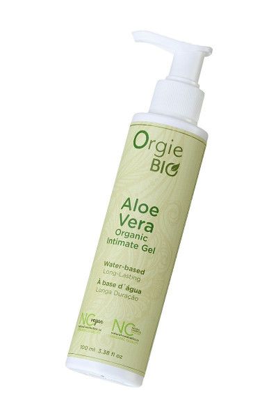 органический интимный гель orgie bio aloe vera с экстрактом алоэ вера - 100 мл. от магазина «Зона Белья»