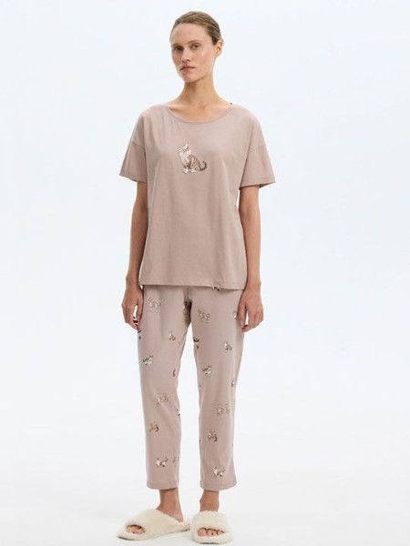 №е20230 пижама с брюками "кошки" от магазина «Зона Белья»