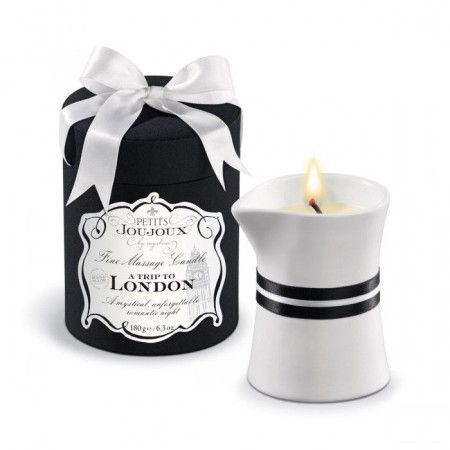массажное масло в виде большой свечи petits joujoux london с ароматом ревеня, амбры и чёрной смородины купить по доступной цене в интернет-магазине Zonabelya.ru! 