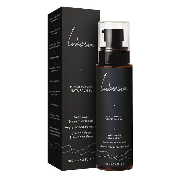 интимный гель на водной основе с экстрактами нони и нима luberium natural gel - 100 мл. от магазина «Зона Белья»