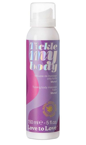 массажная хрустящая пенка tickle my body monoi с ароматом моной - 150 мл. от магазина «Зона Белья»