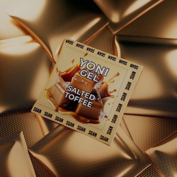 саше лубриканта для орального секса sgan со вкусом солёной карамели - 5 мл. от магазина «Зона Белья»