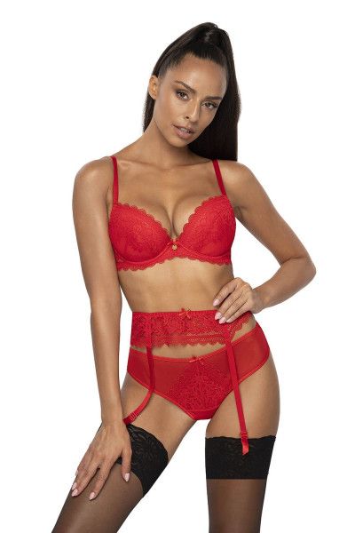 пояс p-0198-3 estelle czerwony от магазина «Зона Белья»