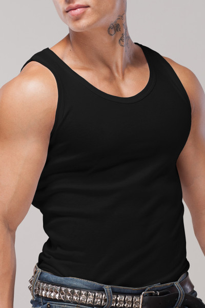 мужская майка r-04 черный от магазина «Зона Белья»