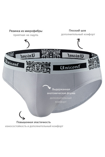 мужские трусы pb54 серый от магазина «Зона Белья»