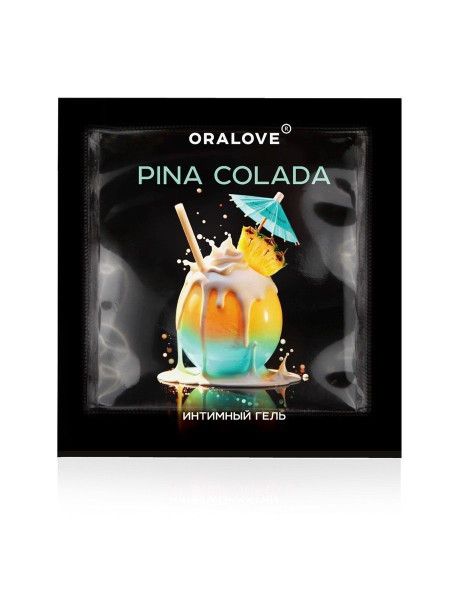 саше съедобной оральной смазки oralove с ароматом пина колада - 3 гр. от магазина «Зона Белья»