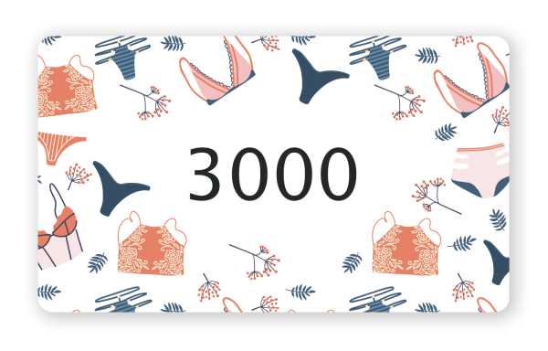 Подарочный сертификат на 3000 рублей