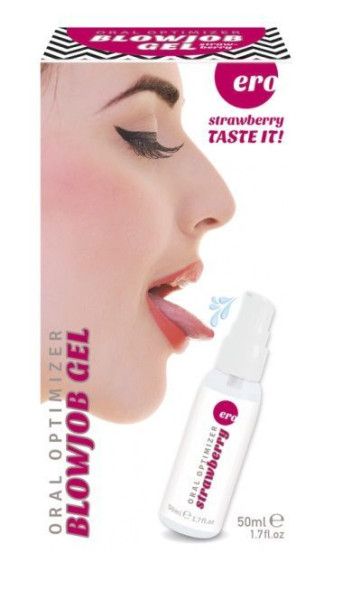 увлажняющий гель для орального секса с ароматом клубники - 50 мл. от магазина «Зона Белья»