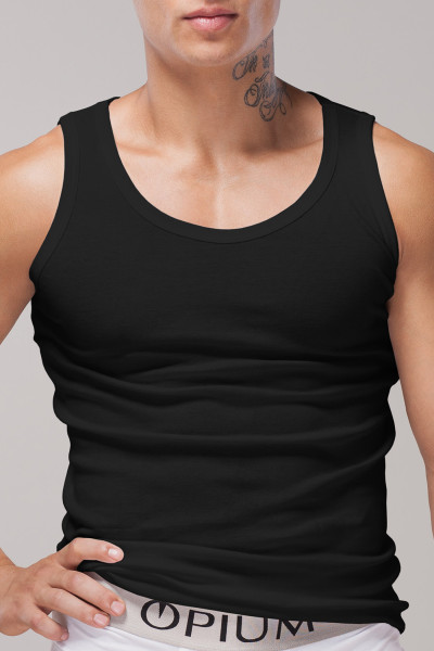 мужская майка r-04 черный от магазина «Зона Белья»