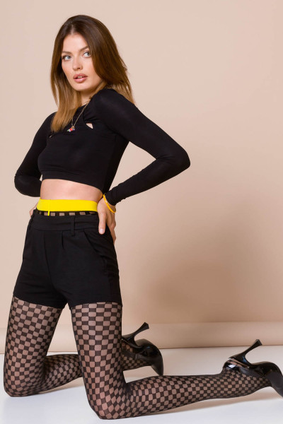 Колготки 487 Beth Nero-Canarinio