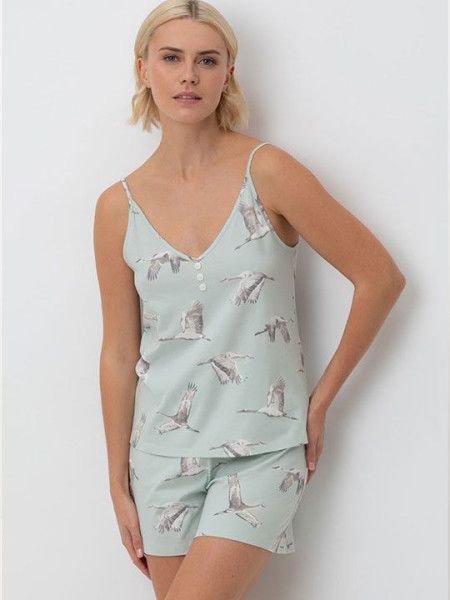 №е20052 пижама с шортами "журавли" от магазина «Зона Белья»