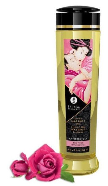массажное масло с ароматом розы aphrodisia - 240 мл. от магазина «Зона Белья»