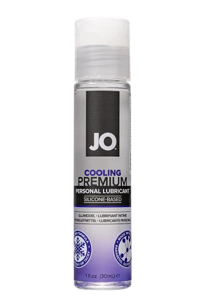 охлаждающий лубрикант на силиконовой основе jo premium cooling - 30 мл. от магазина «Зона Белья»