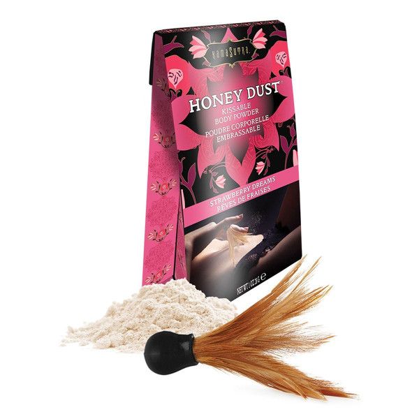 пудра для тела honey dust body powder с ароматом клубники - 28 гр. от магазина «Зона Белья»