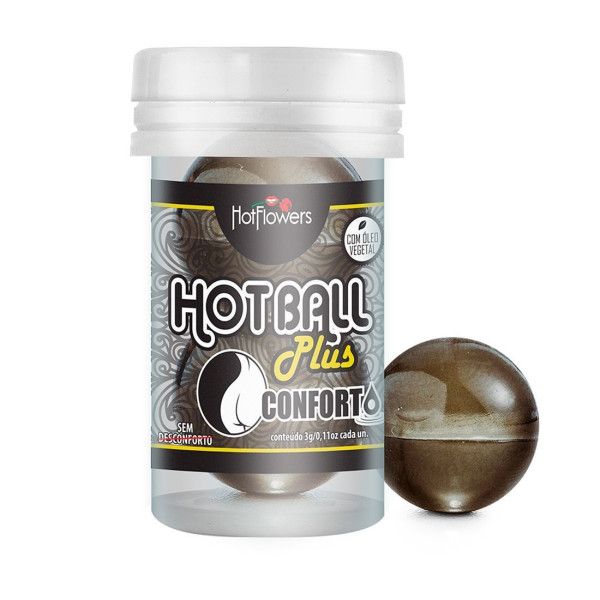 анальный лубрикант на масляной основе hot ball plus conforto (2 шарика по 3 гр.) от магазина «Зона Белья»