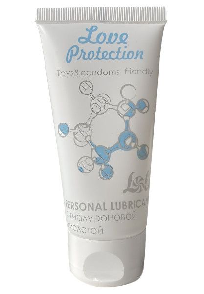 увлажняющий лубрикант на водной основе love protection - 50 мл. от магазина «Зона Белья»