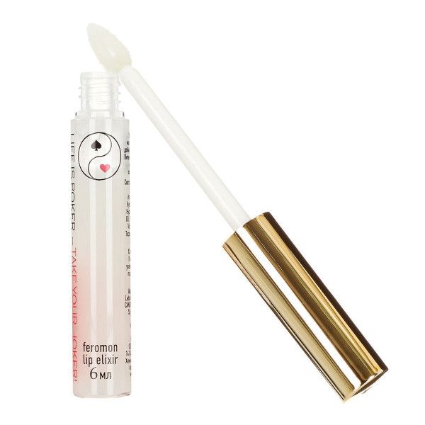 прозрачный эликсир для губ с феромонами joker - 6 мл. от магазина «Зона Белья»