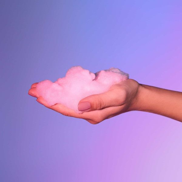 массажная хрустящая пенка tickle my body cotton candy с ароматом сладкой ваты - 150 мл. от магазина «Зона Белья»