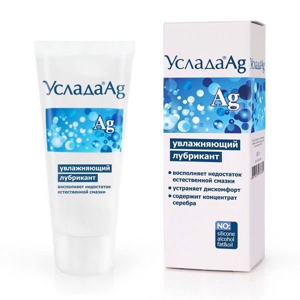 увлажняющий лубрикант «услада с серебром» - 60 гр. от магазина «Зона Белья»