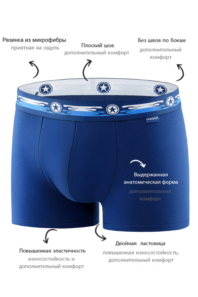 мужские трусы bb33 темно-синий от магазина «Зона Белья»