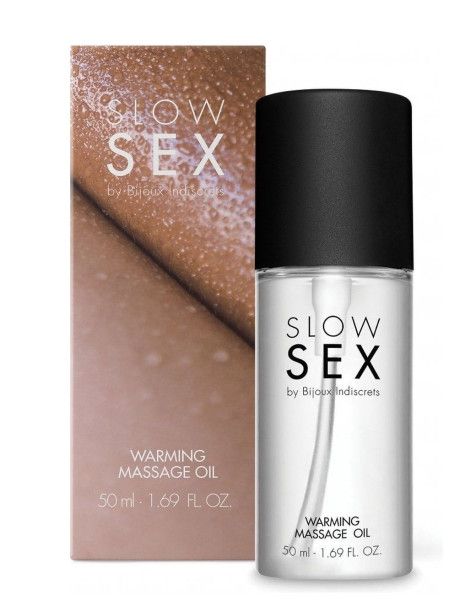 съедобное cогревающее массажное масло slow sex - 50 мл. от магазина «Зона Белья»