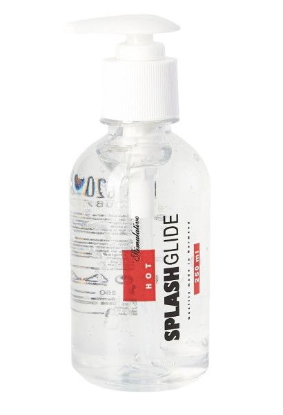возбуждающий лубрикант на водной основе splashglide hot stimulative - 250 мл. от магазина «Зона Белья»