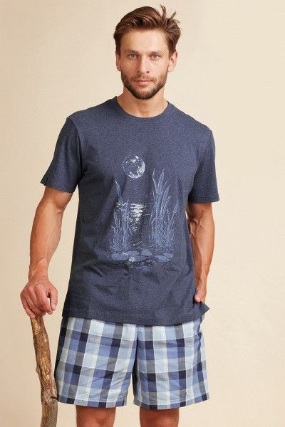 MNS 406 A22 Пижама мужская с шортами